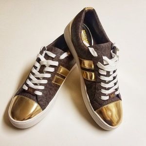 Michael Kors Catelyn Stripe Lace Up Shoe